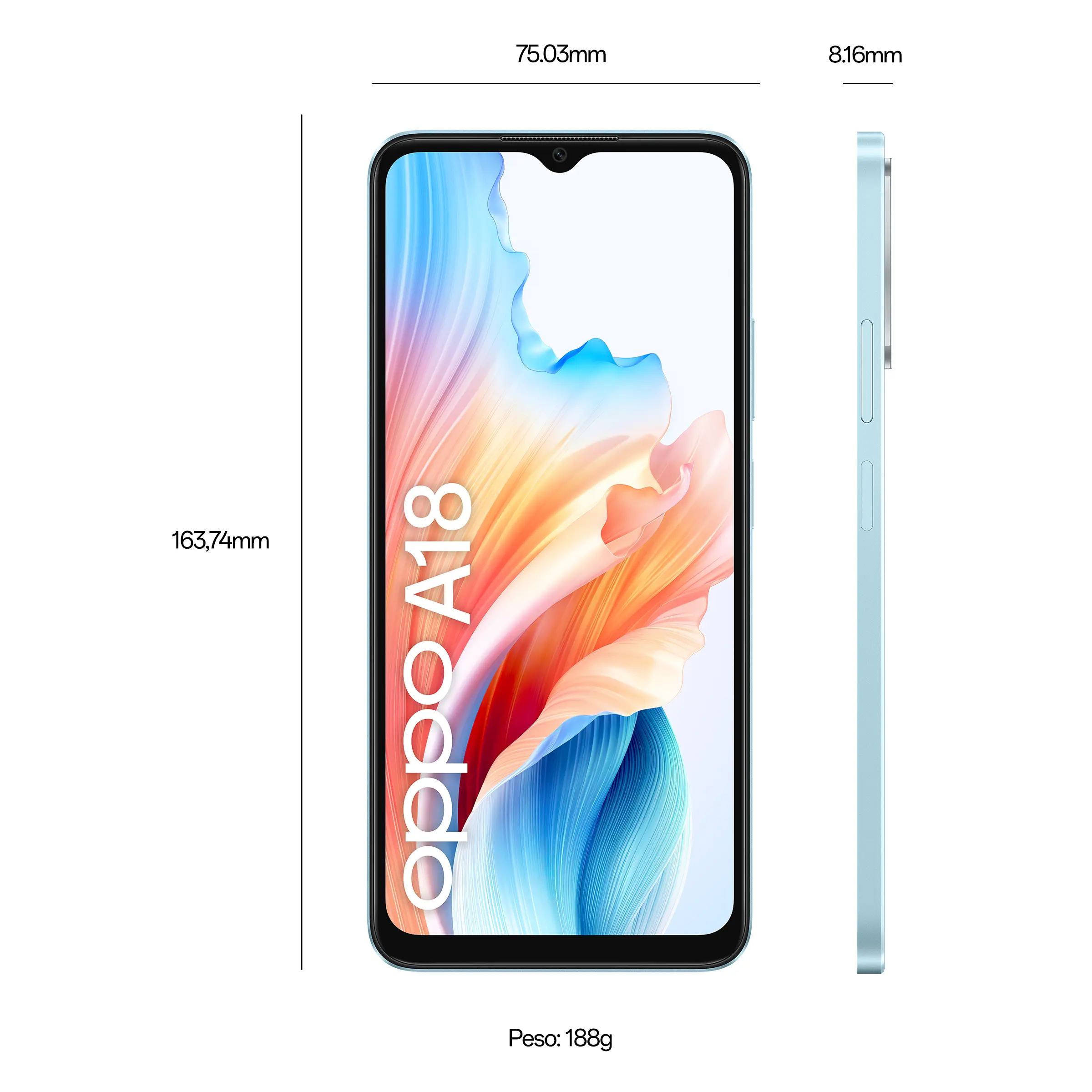 OPPO A18 4GB + 128GB Glowing Blue_6