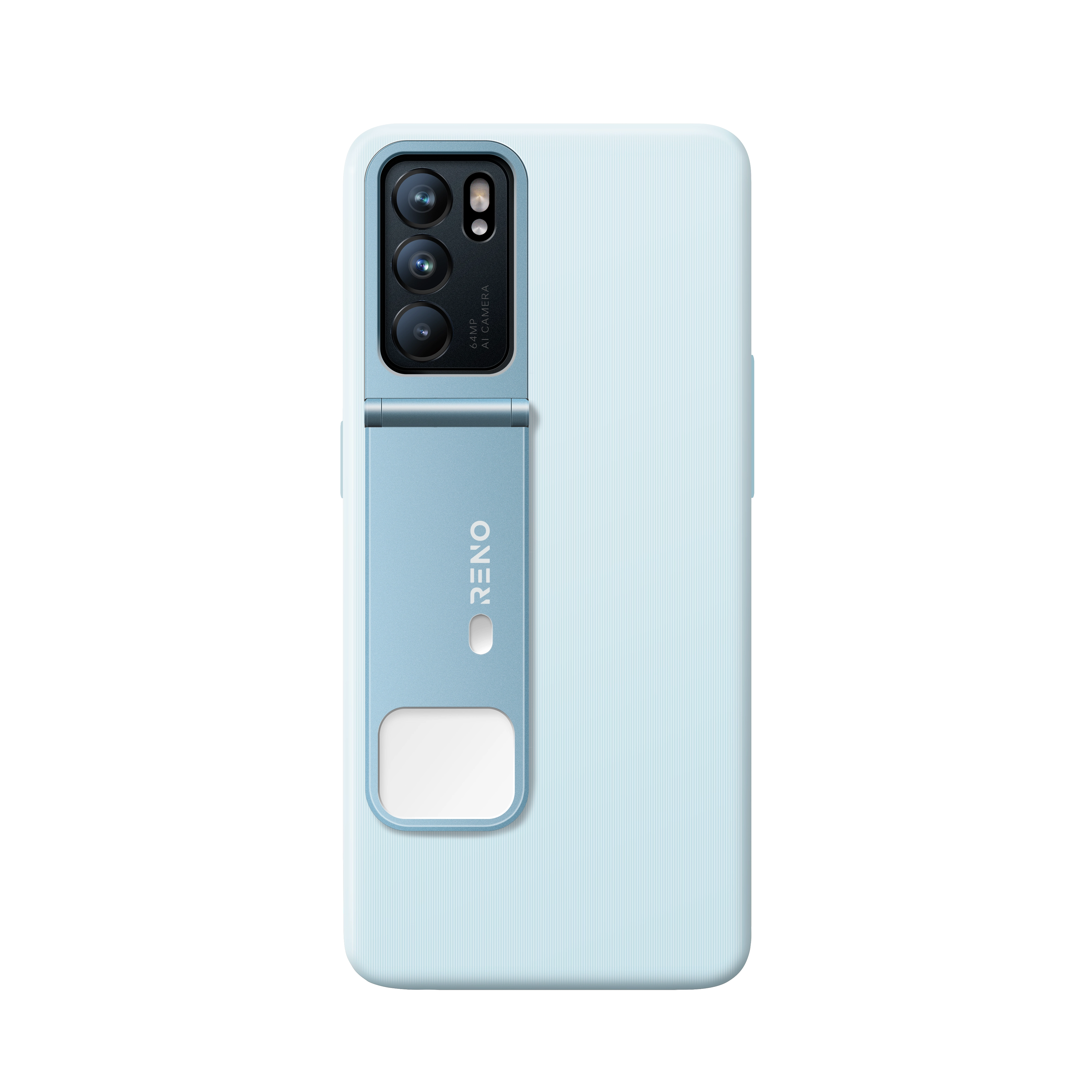 Cover Protettiva con Flash per Reno6 TPU Light Blue_1